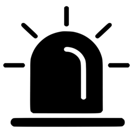 Icon of a Security Siren in Birmingham